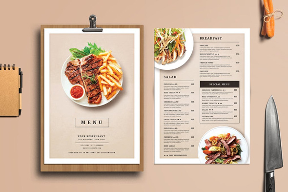 27 Restaurant Menu Templates With Creative Designs