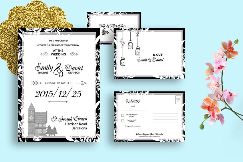 49 Stylish Wedding Invitation Templates