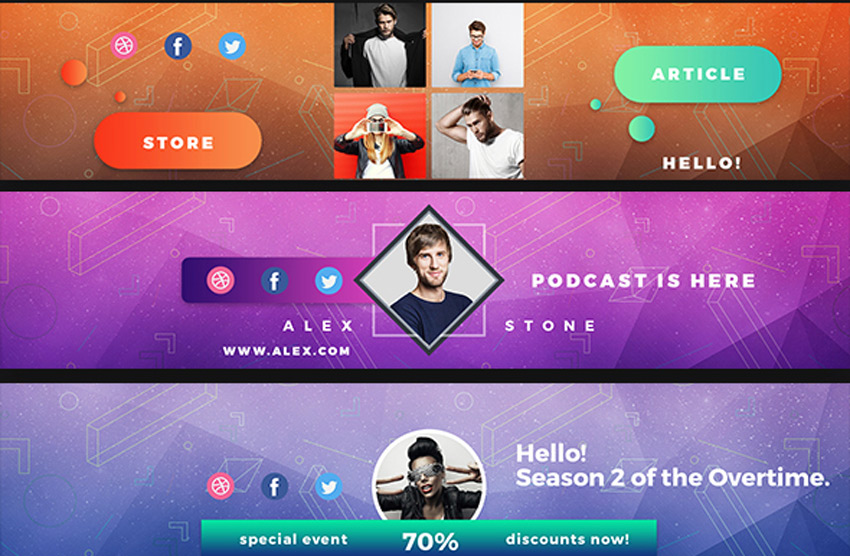 50 Creative Youtube Banner Templates
