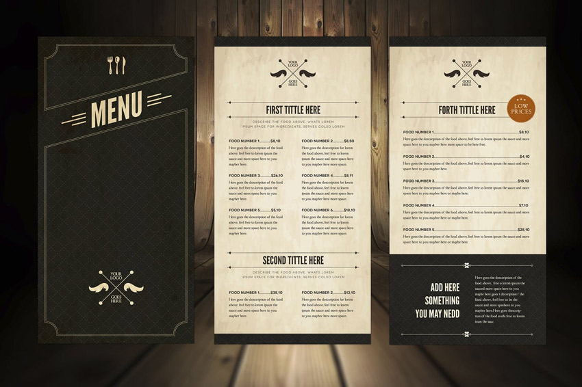 29 Delicious Menu Templates For Restaurants Cafes