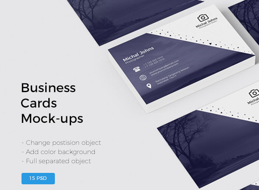 25 Best Free Business Card Mockup Psd Designs 2018