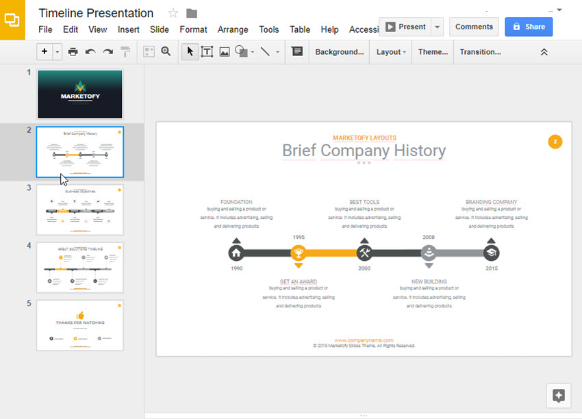 How To Make A Timeline On Google Slides With Templates