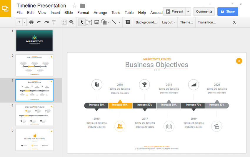 How To Make A Timeline On Google Slides With Templates