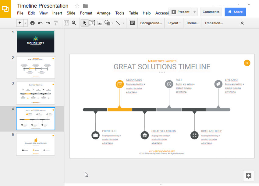 How To Make A Timeline On Google Slides With Templates