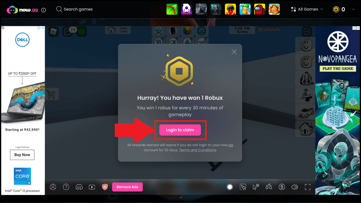How To Earn Free Robux On Now Gg Redeem It To Your Roblox Account Img3 