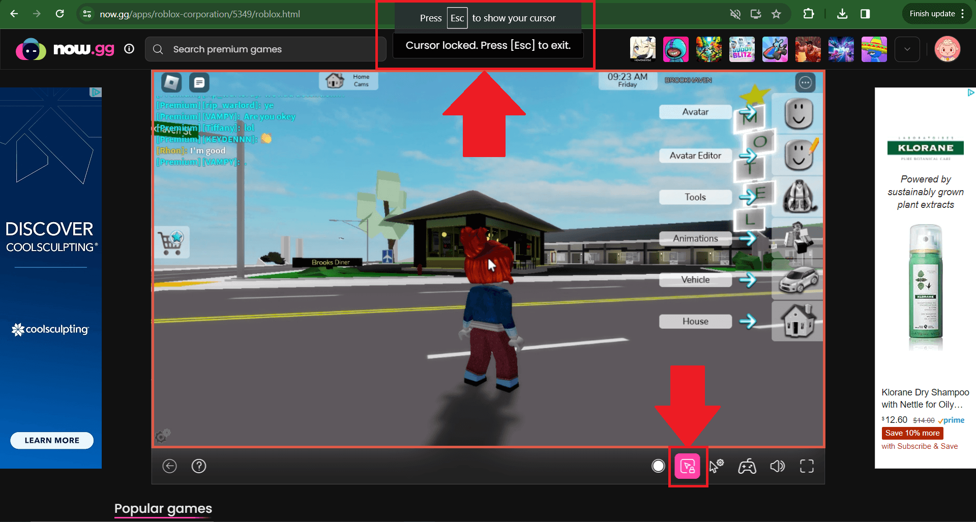 How To Lock Your Mouse Cursor Within The Game Screen In Roblox On Now Gg Lock Mouse Cursor 3 