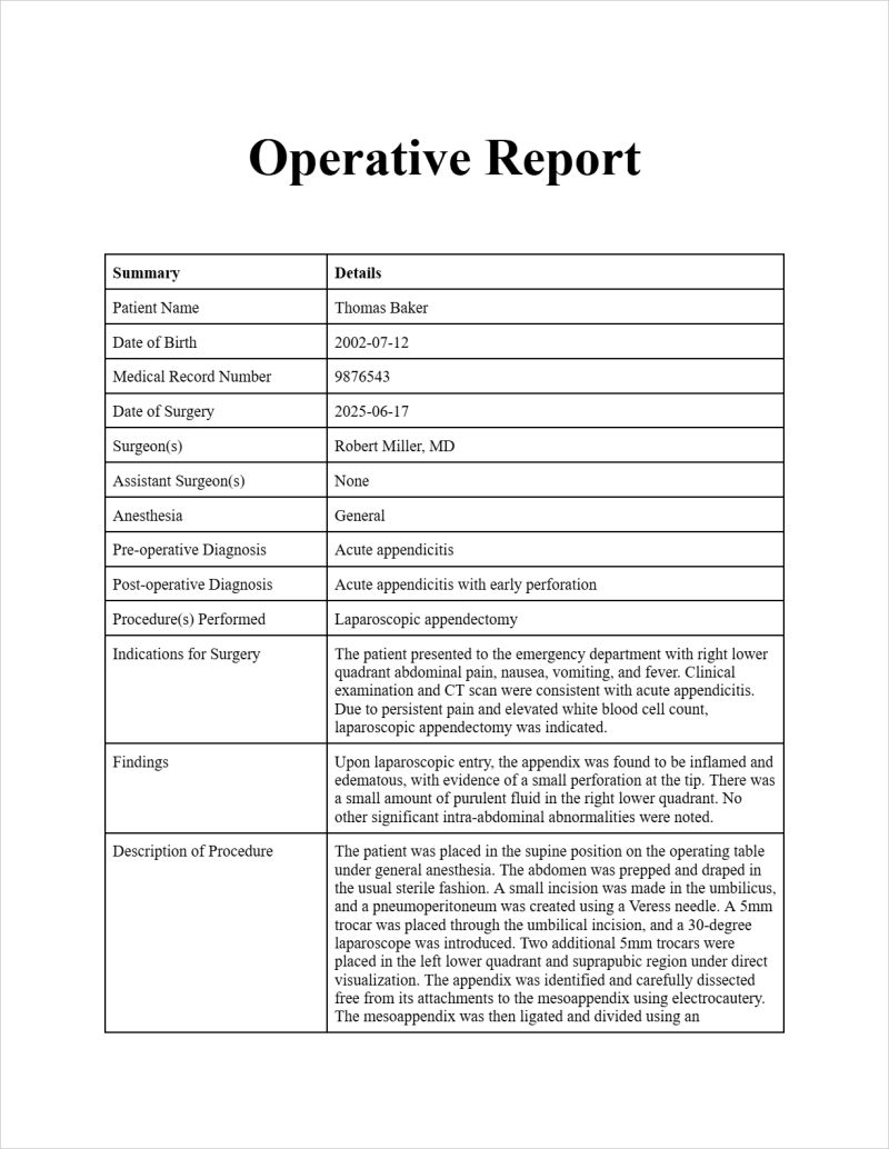 Operative Note Template Sampletemplate My Id - Best Abstract Photos in Ultra HD