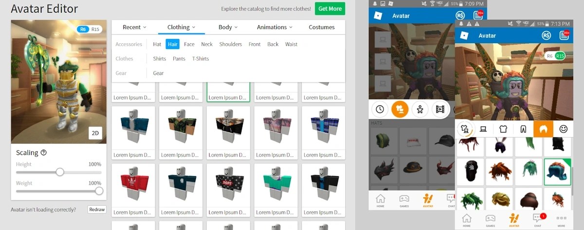 Avatar Editor Update Roblox