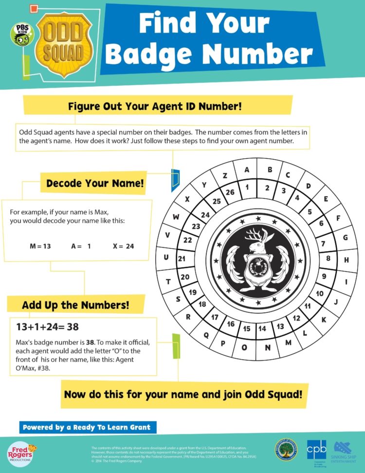 pics Odd Squad Characters Coloring Pages find your badge number kids coloring
