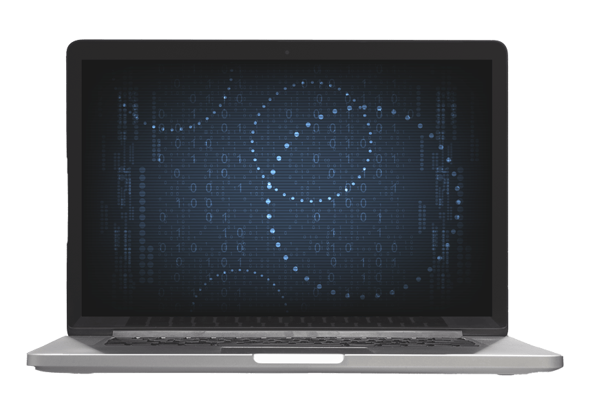 imagem do computador com números