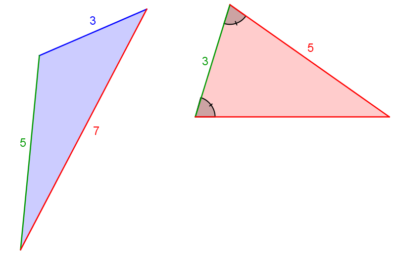 The corner angles of a triangle cannot change without an accompanying change in the length of the edge. Le pÃ©rimÃ¨tre et l'aire des triangles | Alloprof