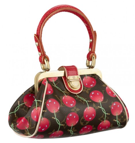Bolso Louis Vuitton con estampado de cerezas de Takashi Murakami
