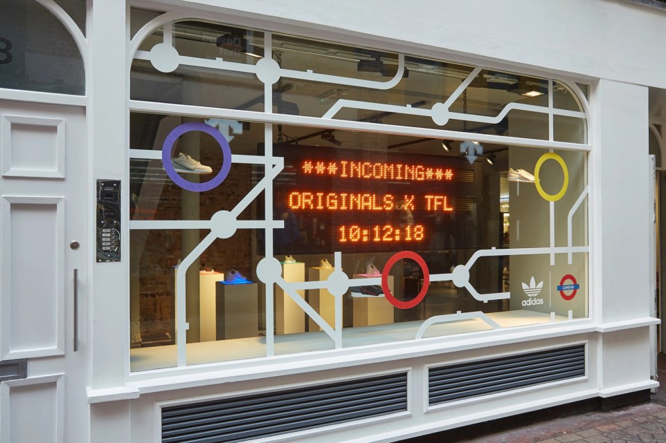 adidas window display