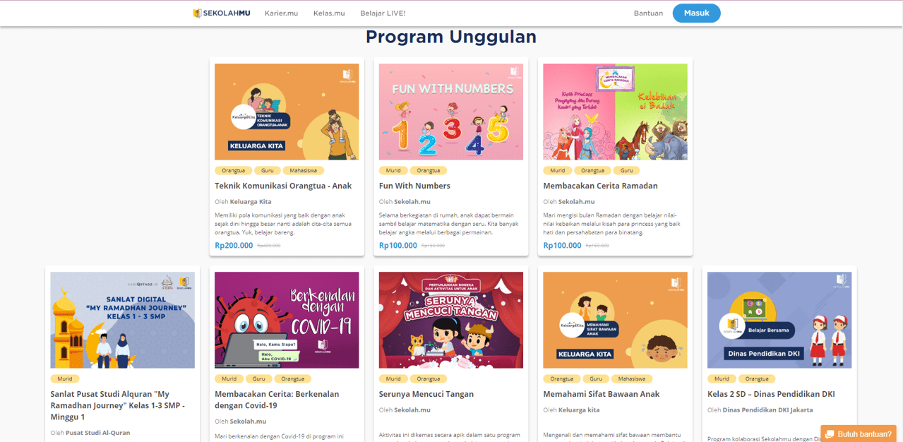 Aplikasi belajar sekolahmu bisa diakses di website atau download di . Sekolah Mu Ramaikan Industri Edtech Usung Konsep Blended Learning Dailysocial