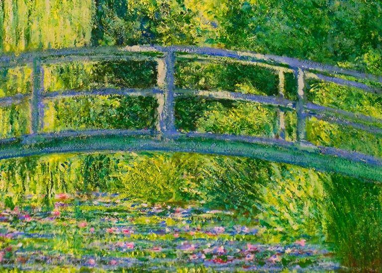 Claude Monet's Waterlilies in the Colour in Motion Gallery at FRAMELESS London