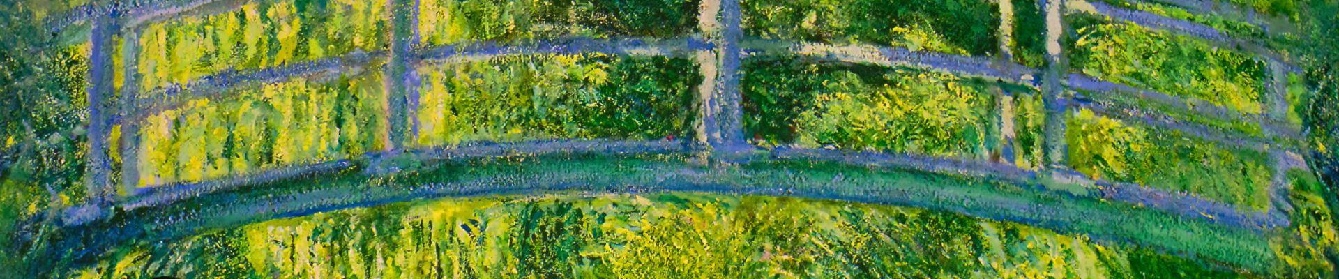 Claude Monet's Waterlilies in the Colour in Motion Gallery at FRAMELESS London