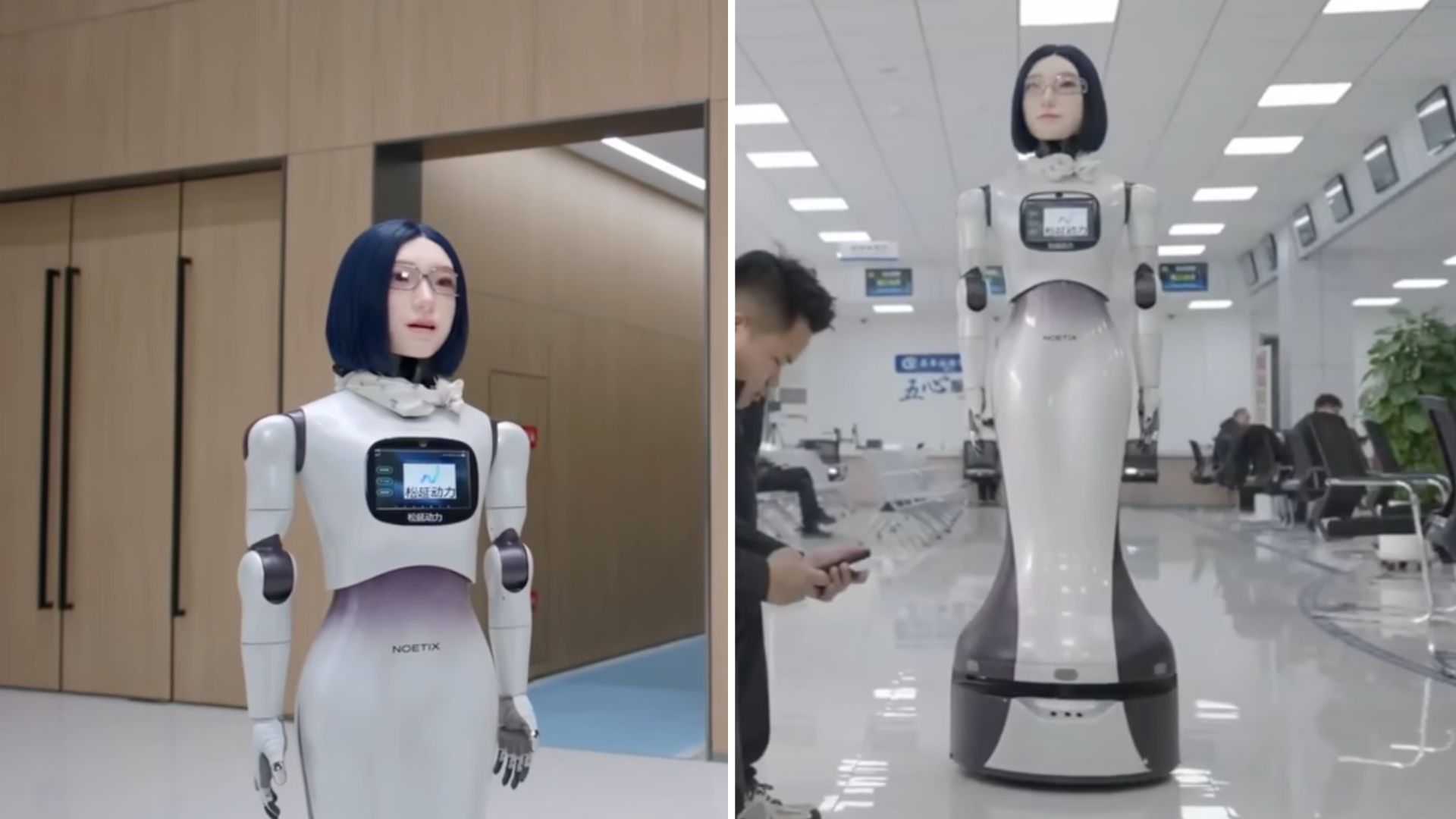 Chinese Company Unveils Lifelike Female Humanoid Robot Receptionist - Hobbs W1 (2026)