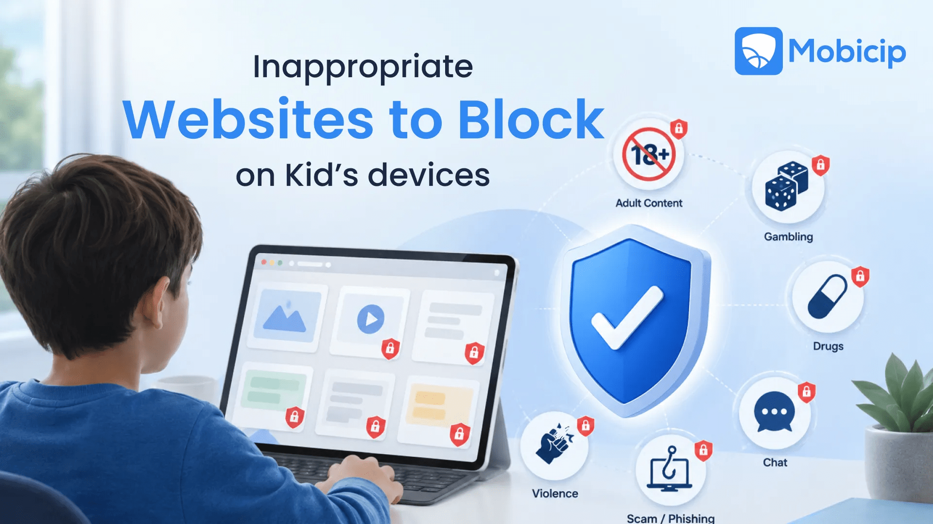Inappropriate Websites to block to keep kids safe online.