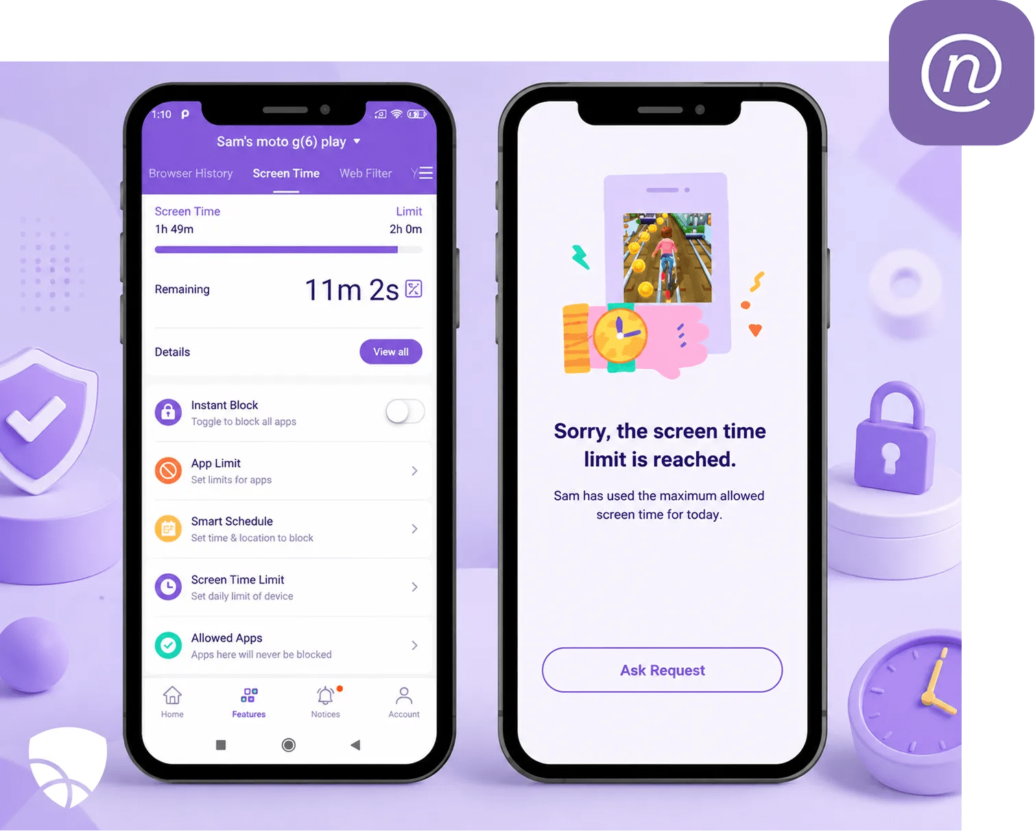 Net Nanny: App to Manage Screen Time