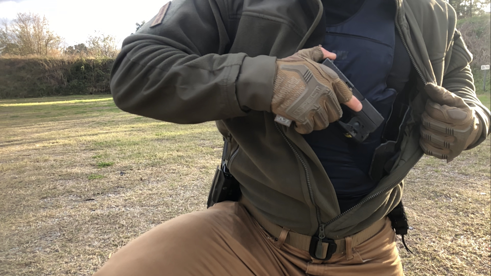 jacket with holster