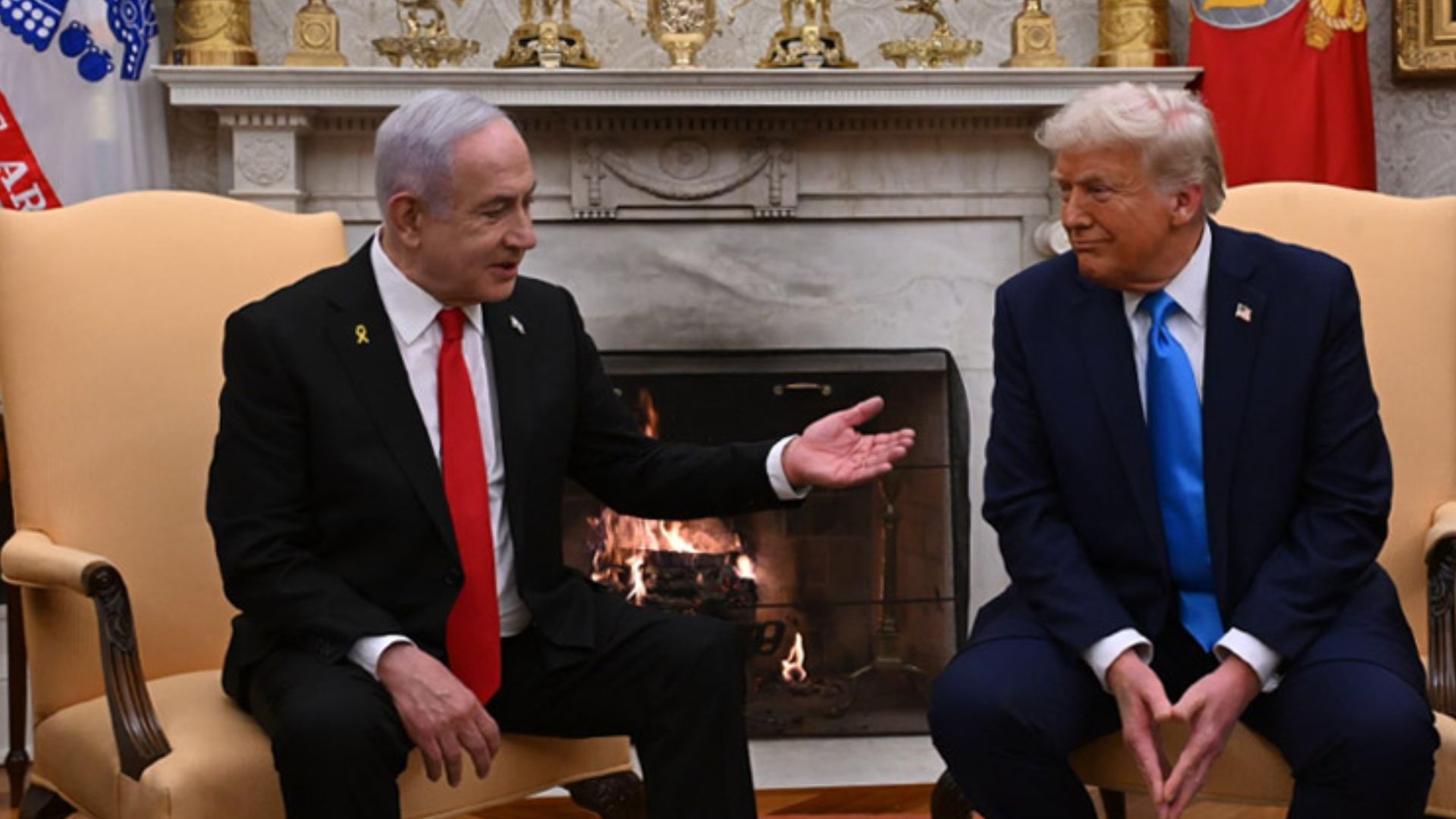 PM Netanyahu with US President Donald Trump