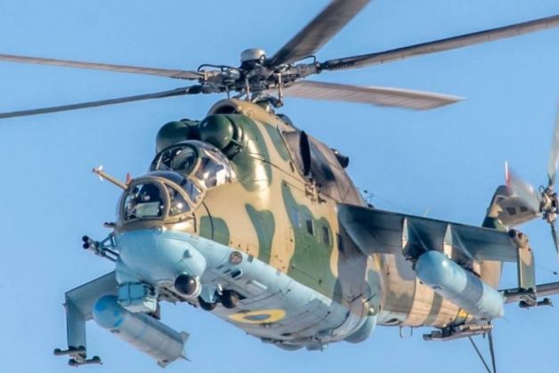 Ukraine’s Mi-24 “Crocodile” Gunships in Action