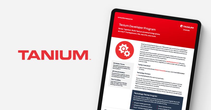 Tanium Developer Portal - Best Colorful Textures in Retina