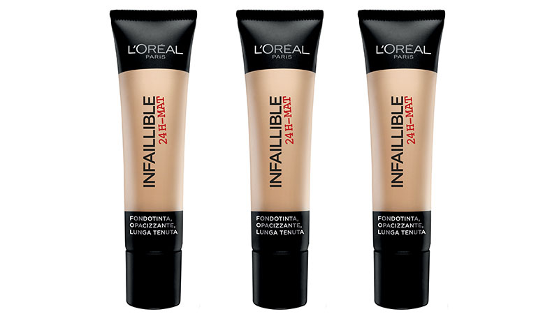 ClioMakeUp-top-economici-marchi-brand-marche-low-cost-loreal-infaillible-24h-mat-opacizzante-fondotinta-pelle-grassa