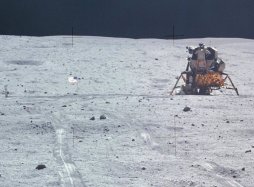 Apollo 16 LM The astronauts who camped here, found a sample that helps show when the calendar changed.