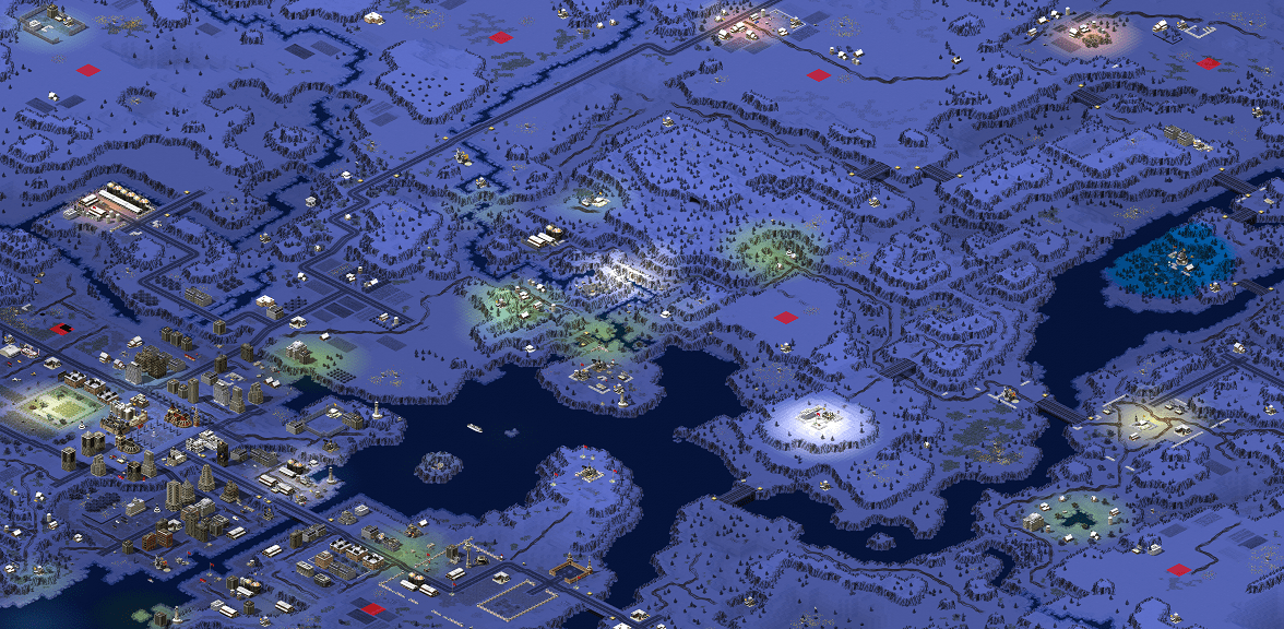 Red Alert 2 map Huge Winter Map