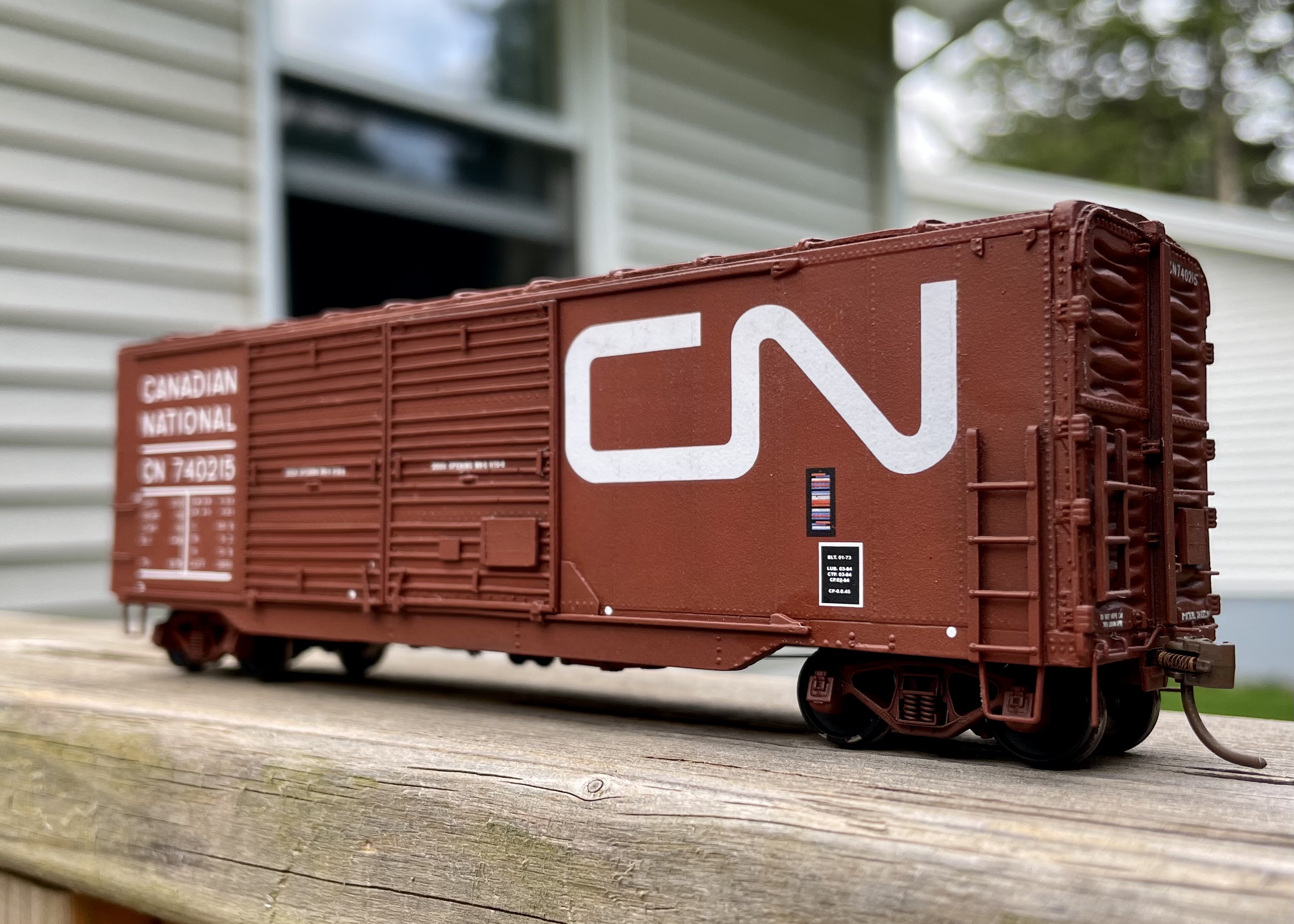 Building a CN automobile boxcar for a friend. (Sylvan HO-1078