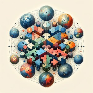 Interconnected puzzle pieces symbolizing the Division of Labour and collaboration as per TPOCo principles.