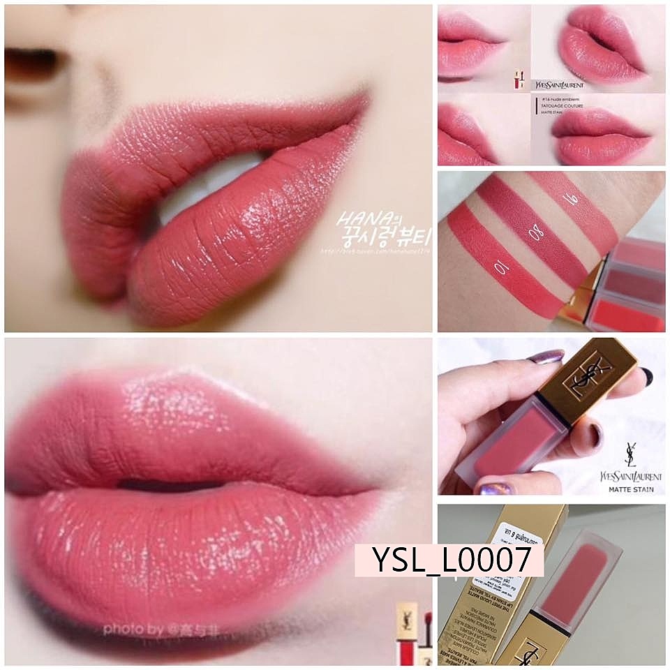 No 16 ม กล อง ล ปysl Tatouage Couture Matte Lip Stain 6 Ml Seewhyshop