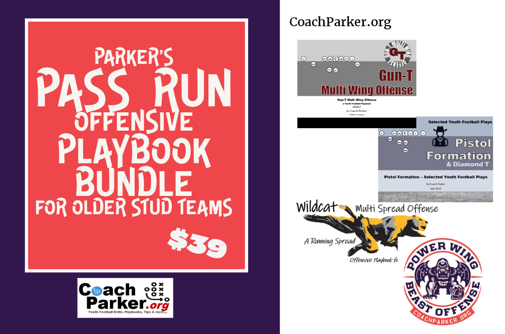 Pass Run Offensive Playbook Bundle $39 for Older / Experienced