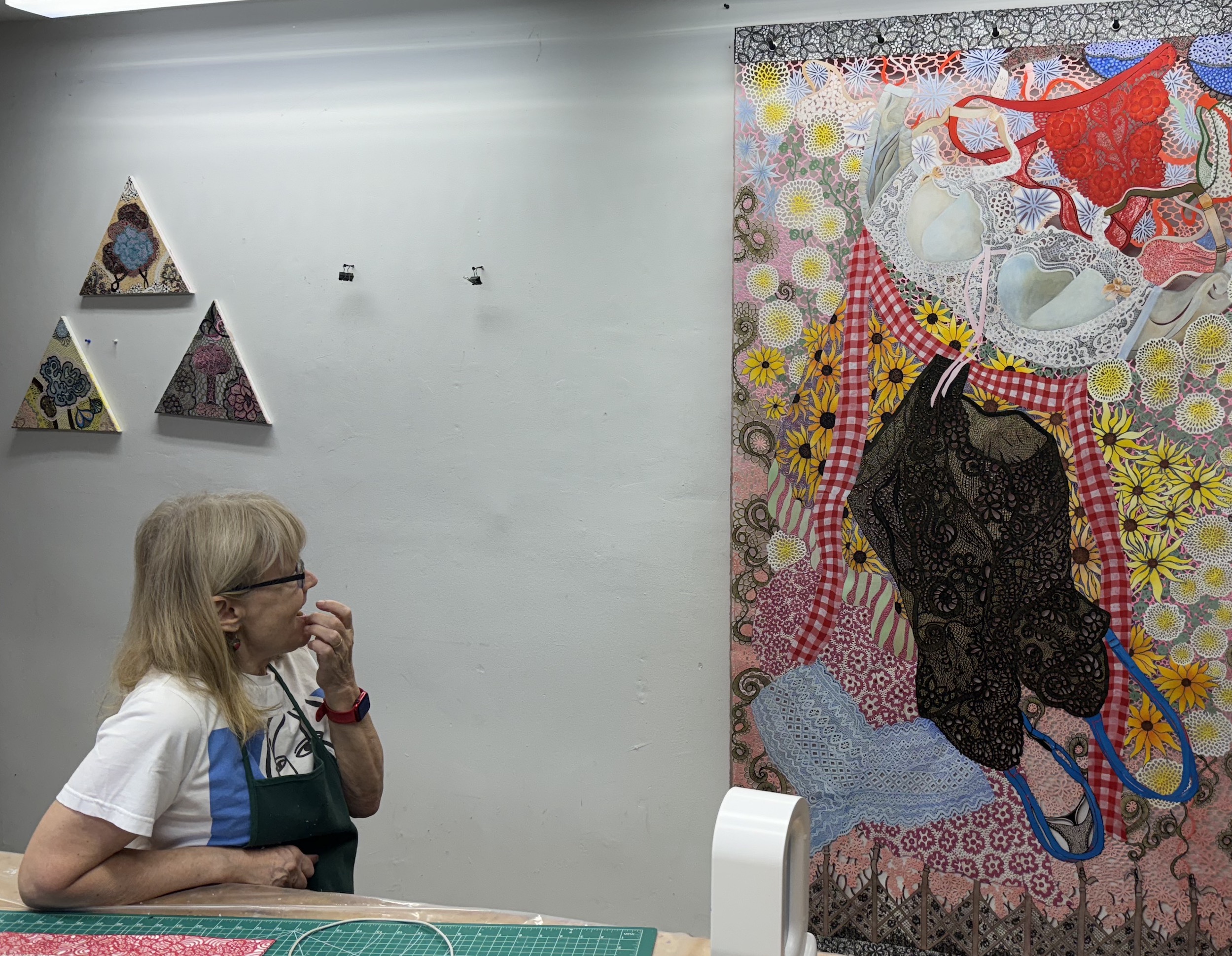 Leigh Salgado in her studio, September 2024