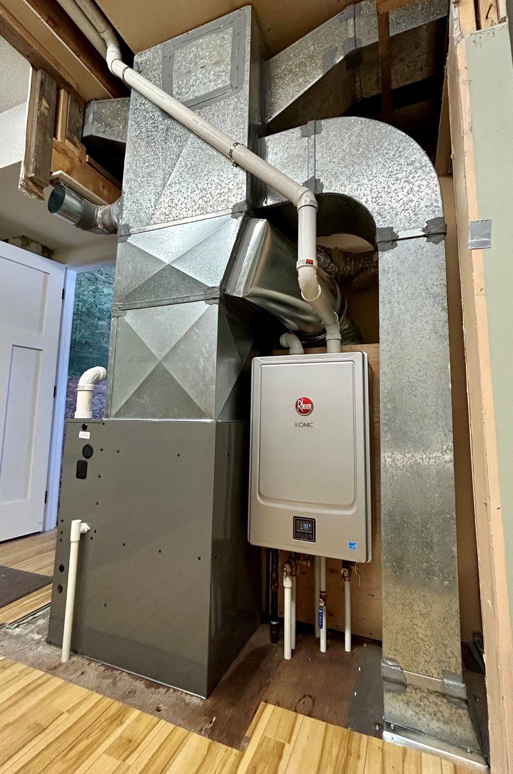 Ruud furnace and Rheen Ikonic tankless full system replacement