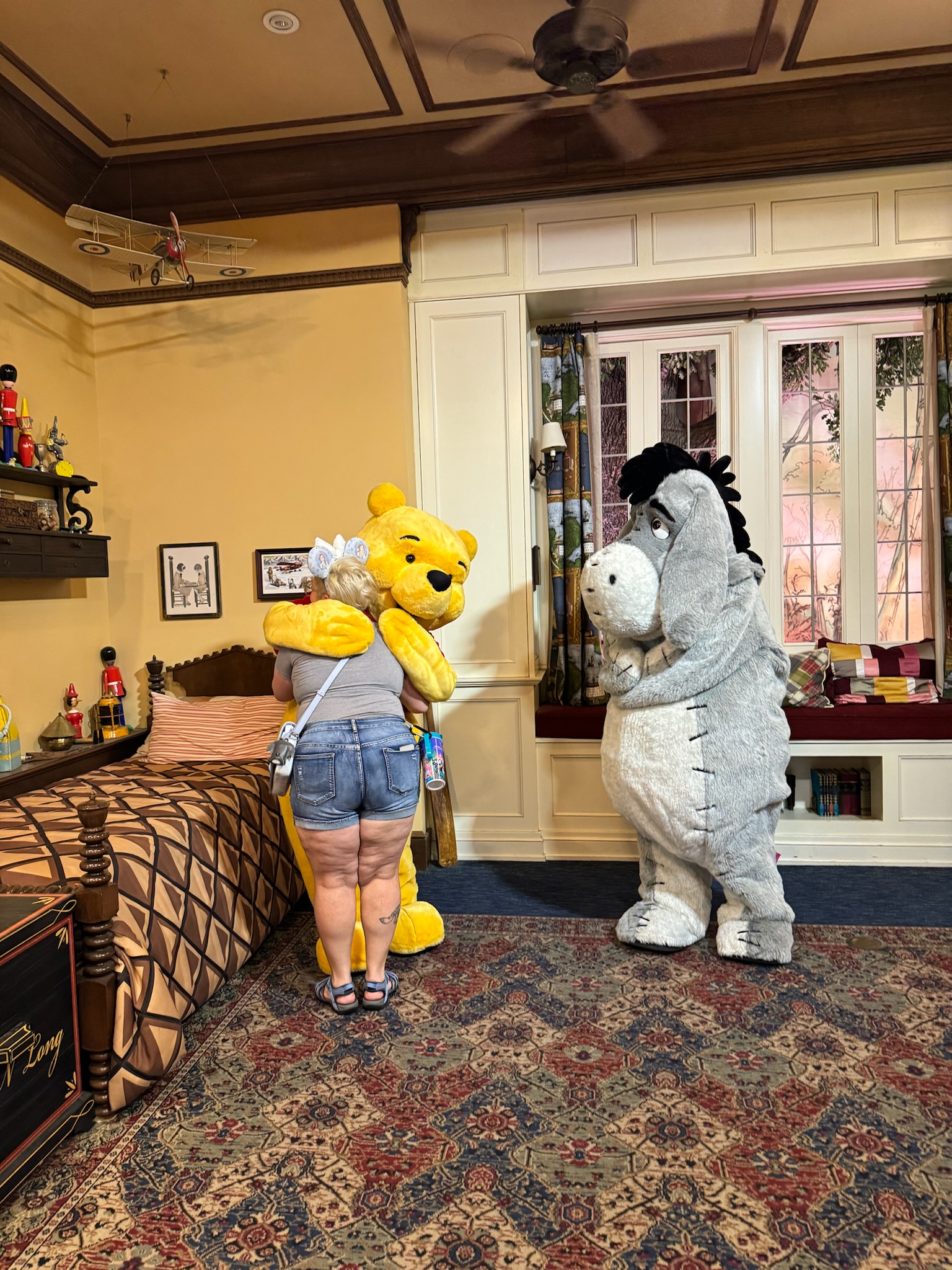 Pooh & Eeyore Meet & Greet in EPCOT in the UK Pavilion