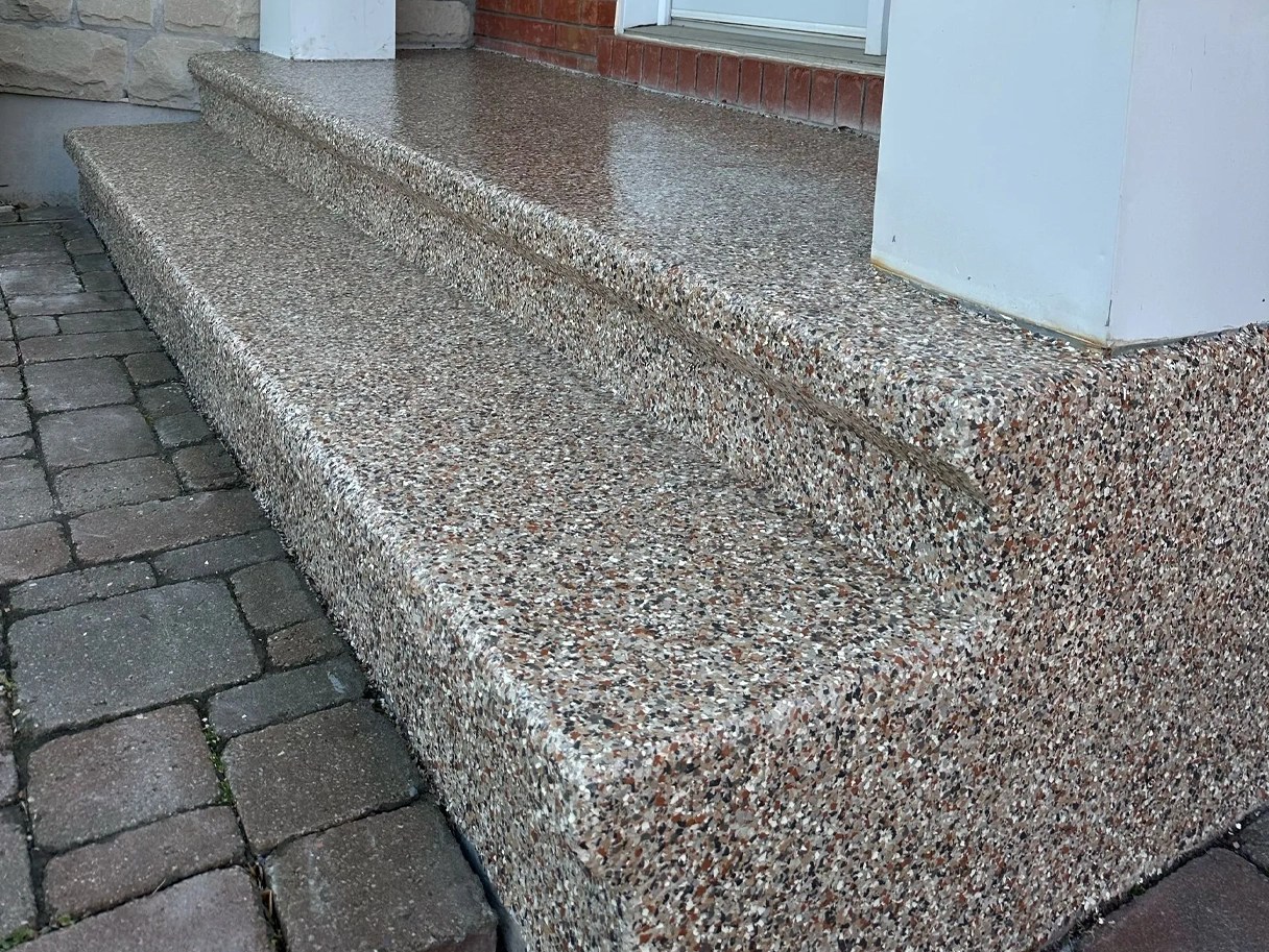 Front step epoxy coatings in Ottawa