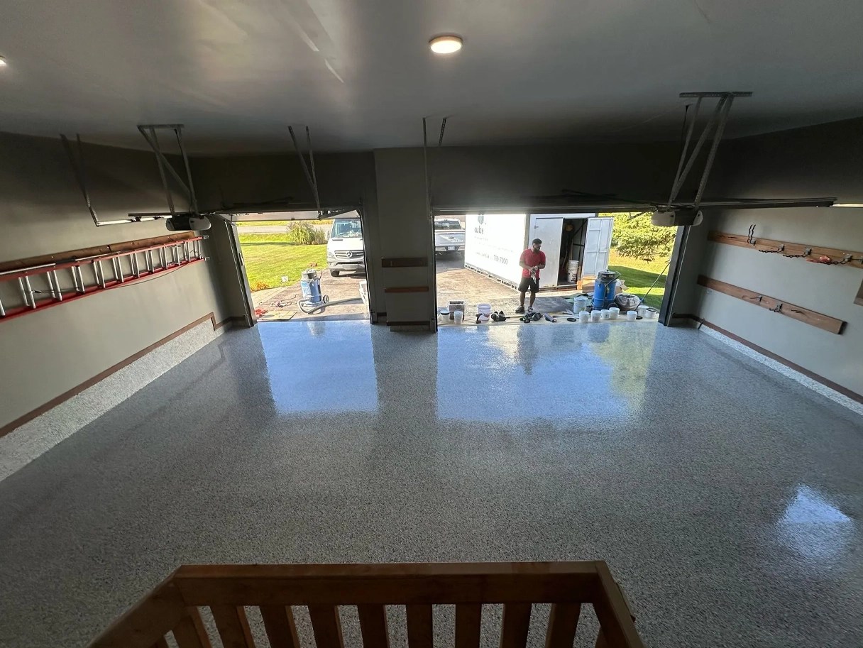 Garage epoxy flooring with MX Epoxy in Ottawa