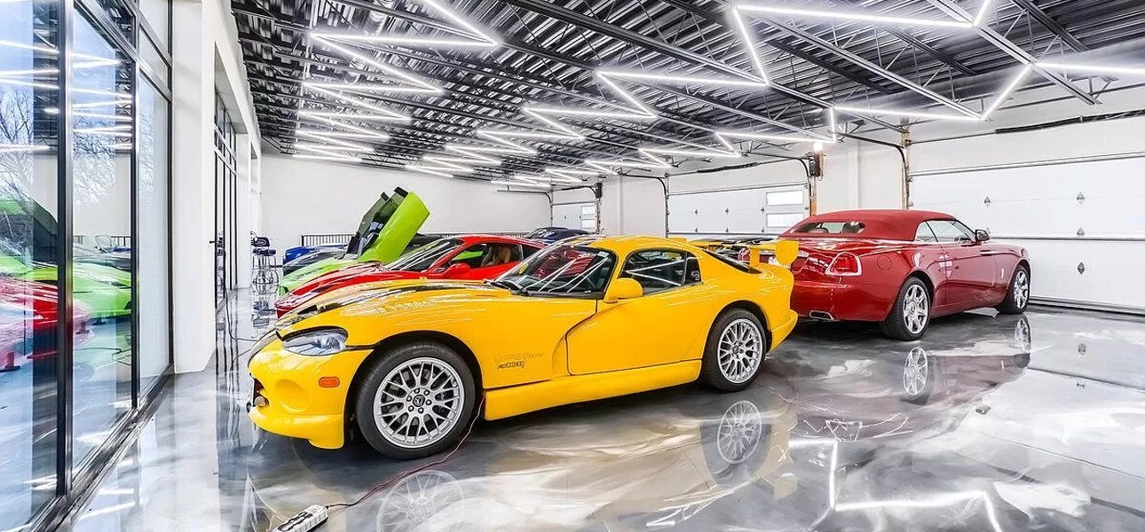 Multi-Car Epoxy Garage