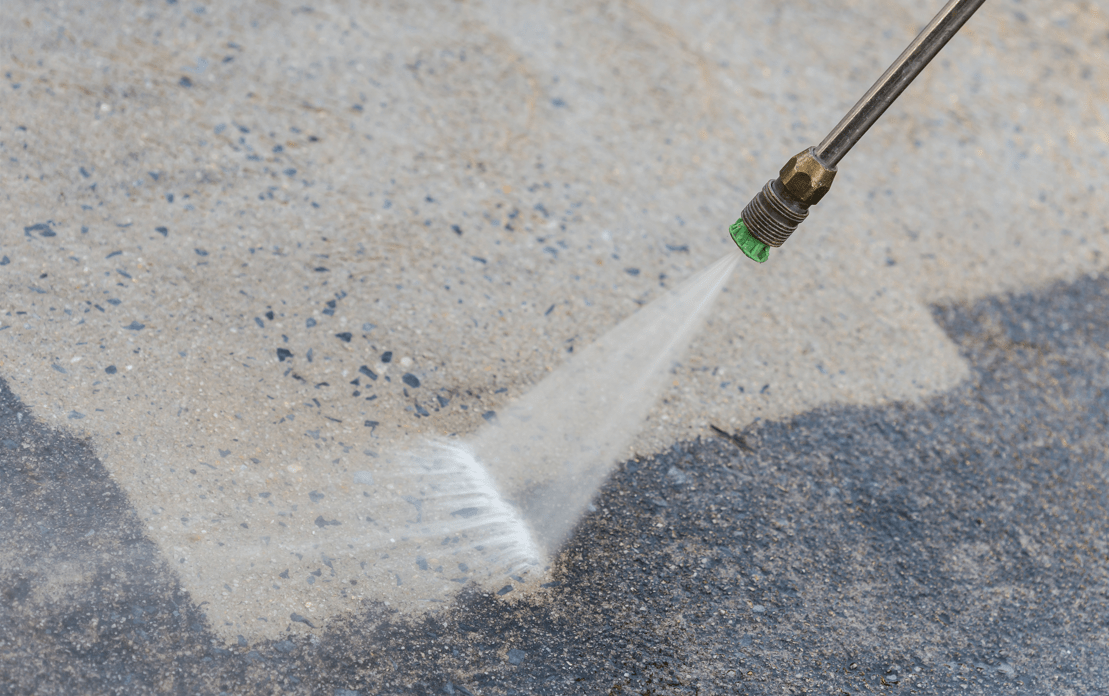 Hot water pressure washing