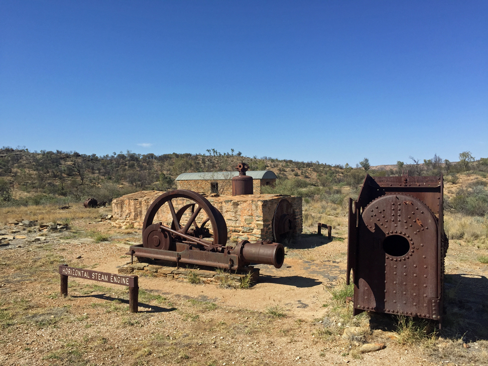 Steam Engine at Arltunga