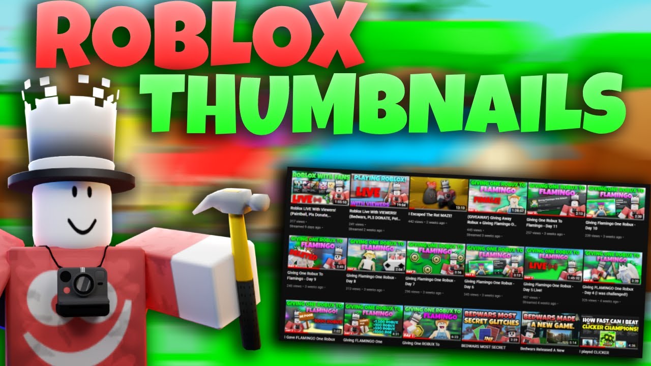How To Make Roblox Youtube Thumbnails For FREE 7 