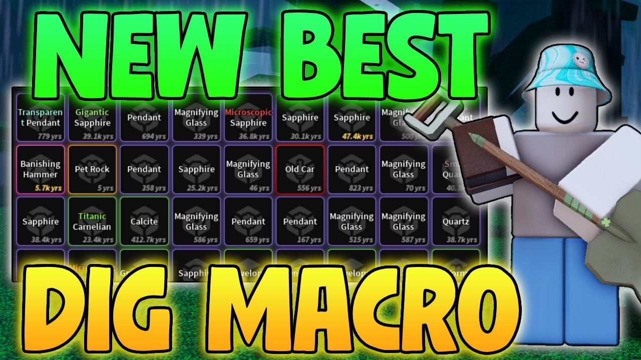 BEST Roblox Dig Macro How To Macro In Dig Roblox Cocajola 