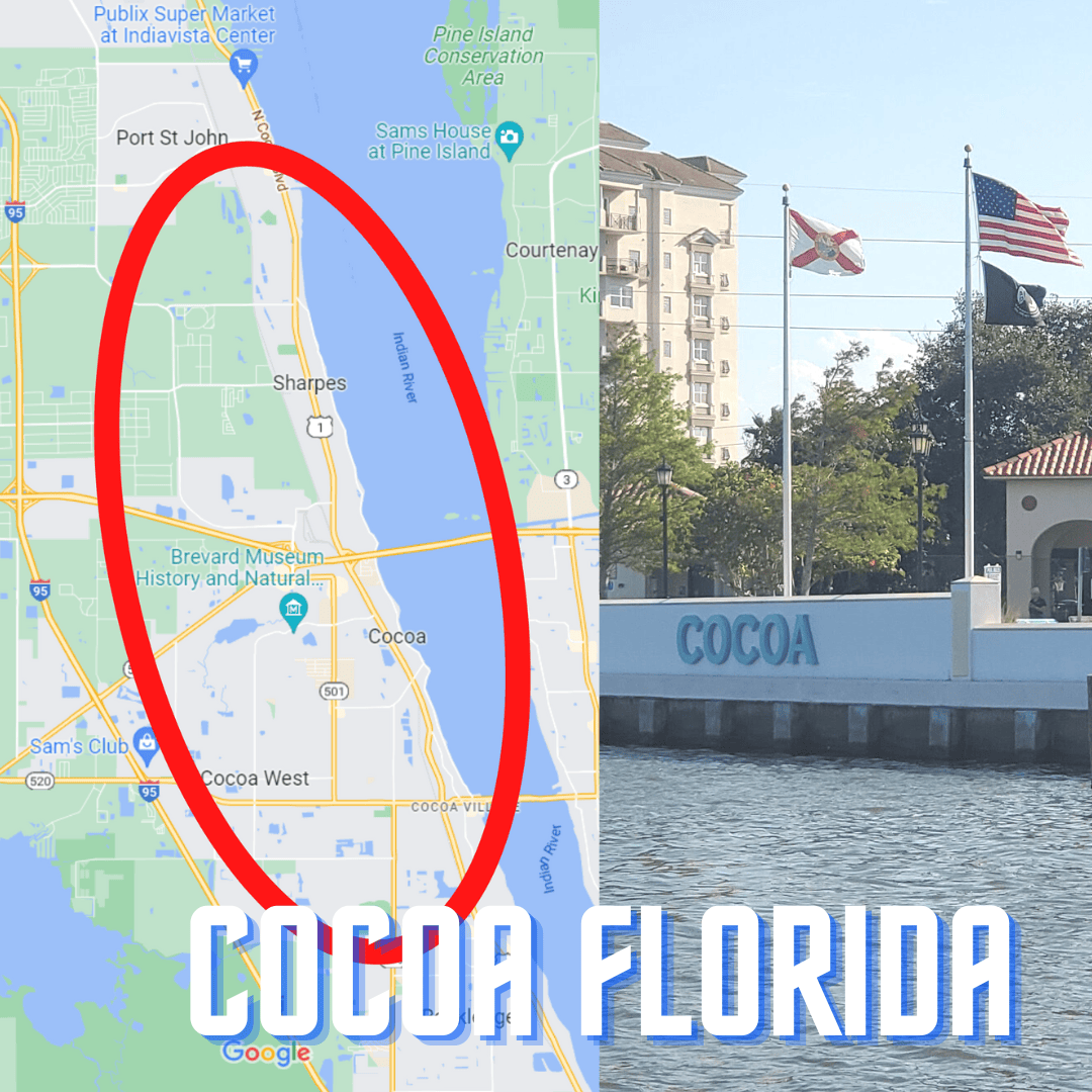 Cocoa Florida Map.
