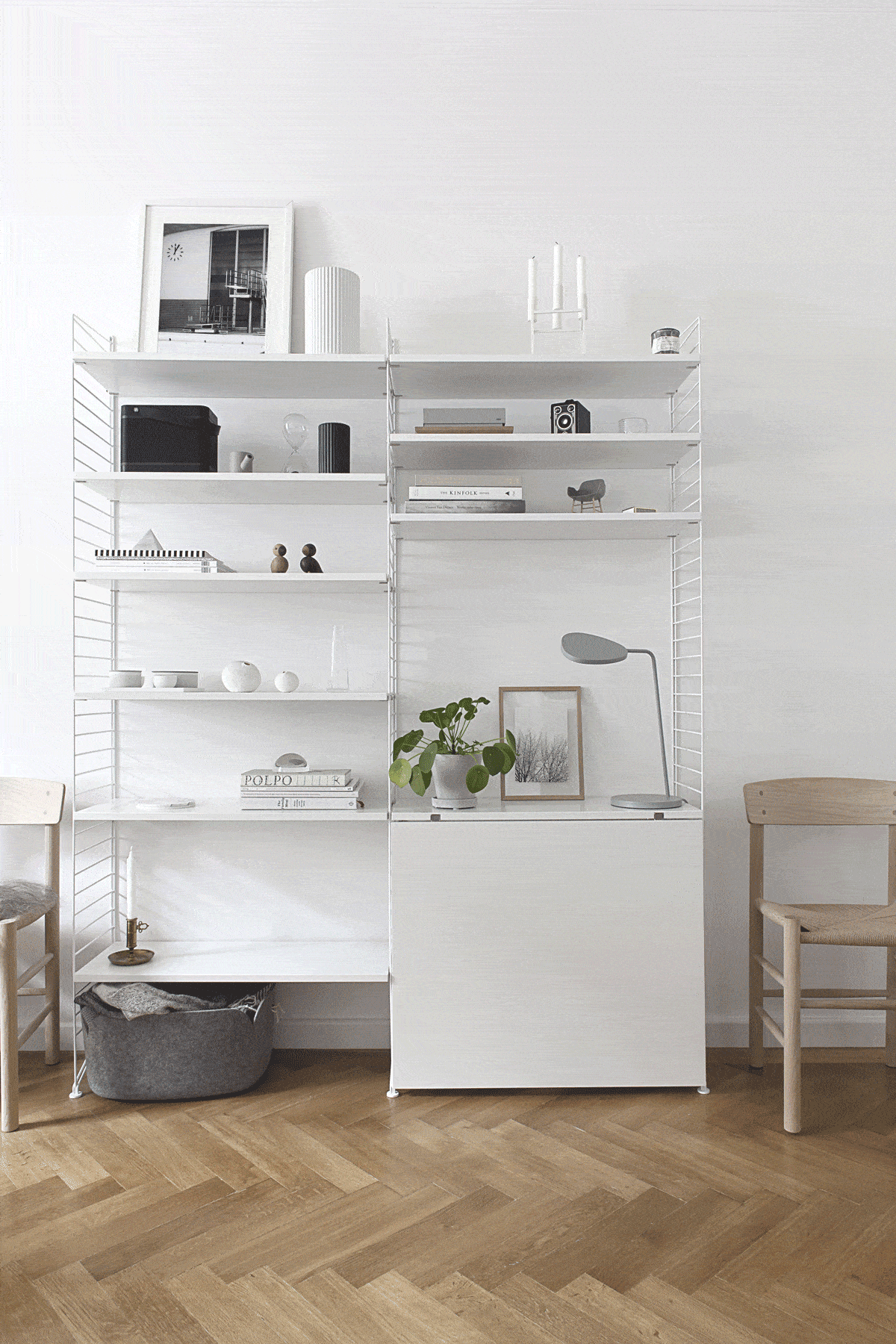 String System in our living room - COCO LAPINE DESIGNCOCO LAPINE DESIGN