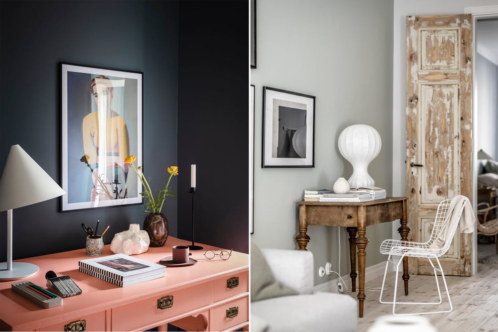 15 home office ideas with a vintage desk