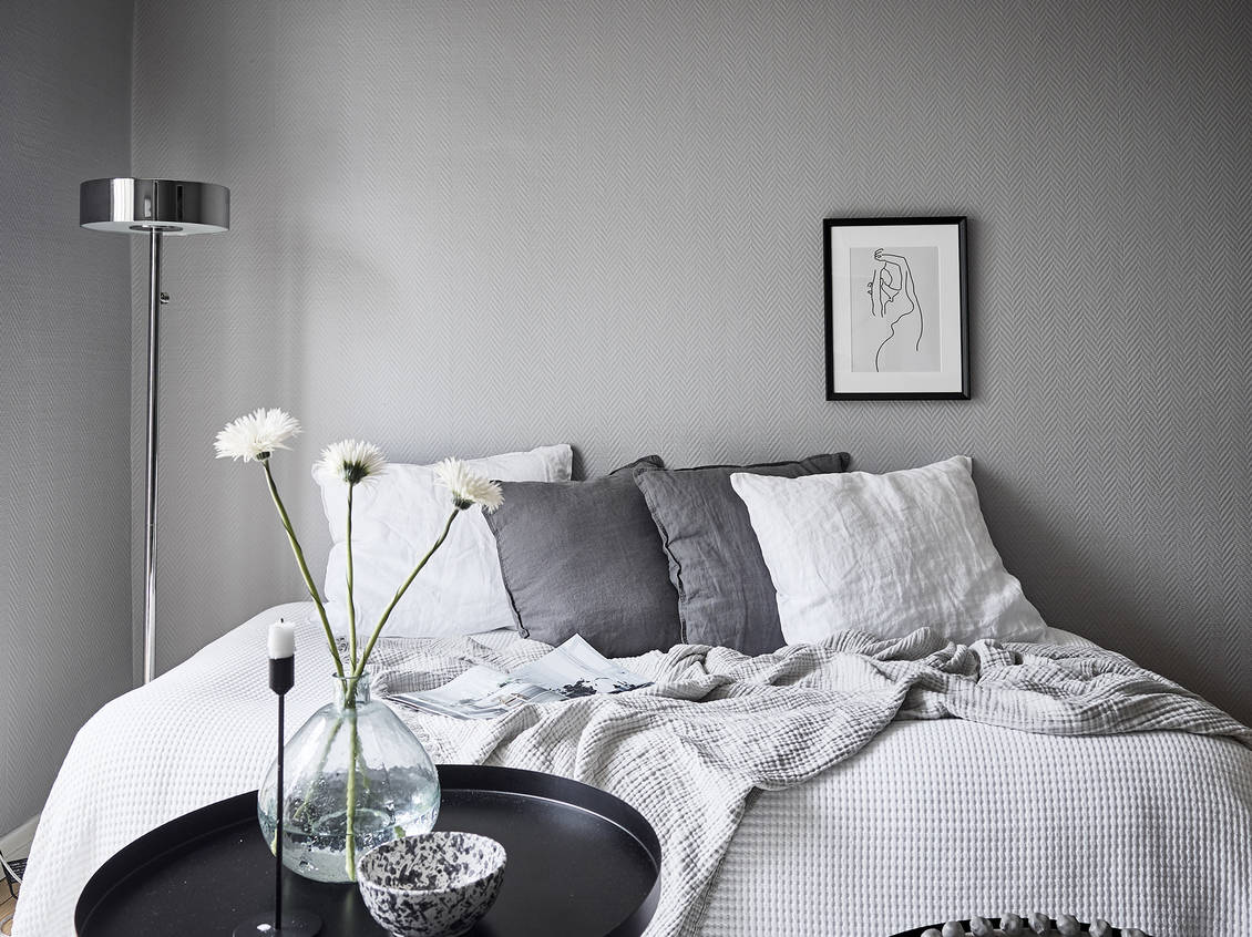 Blue and grey living room - COCO LAPINE DESIGNCOCO LAPINE DESIGN