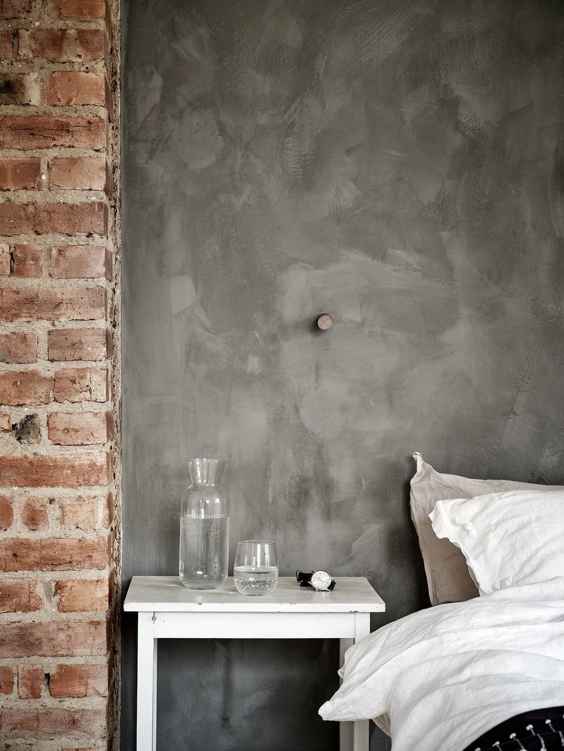 slaapkamer zwarte muur
