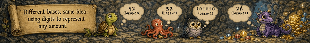 Every day, people use the decimal numeral system to count, measure, and perform calculations. Computers, however, rely primarily on the binary numeral system, while programmers frequently work with hexadecimal and, occasionally, octal. Understanding how these numeral systems work is a fundamental skill in computer science because they form the basis of data representation, memory organization, and digital communication.